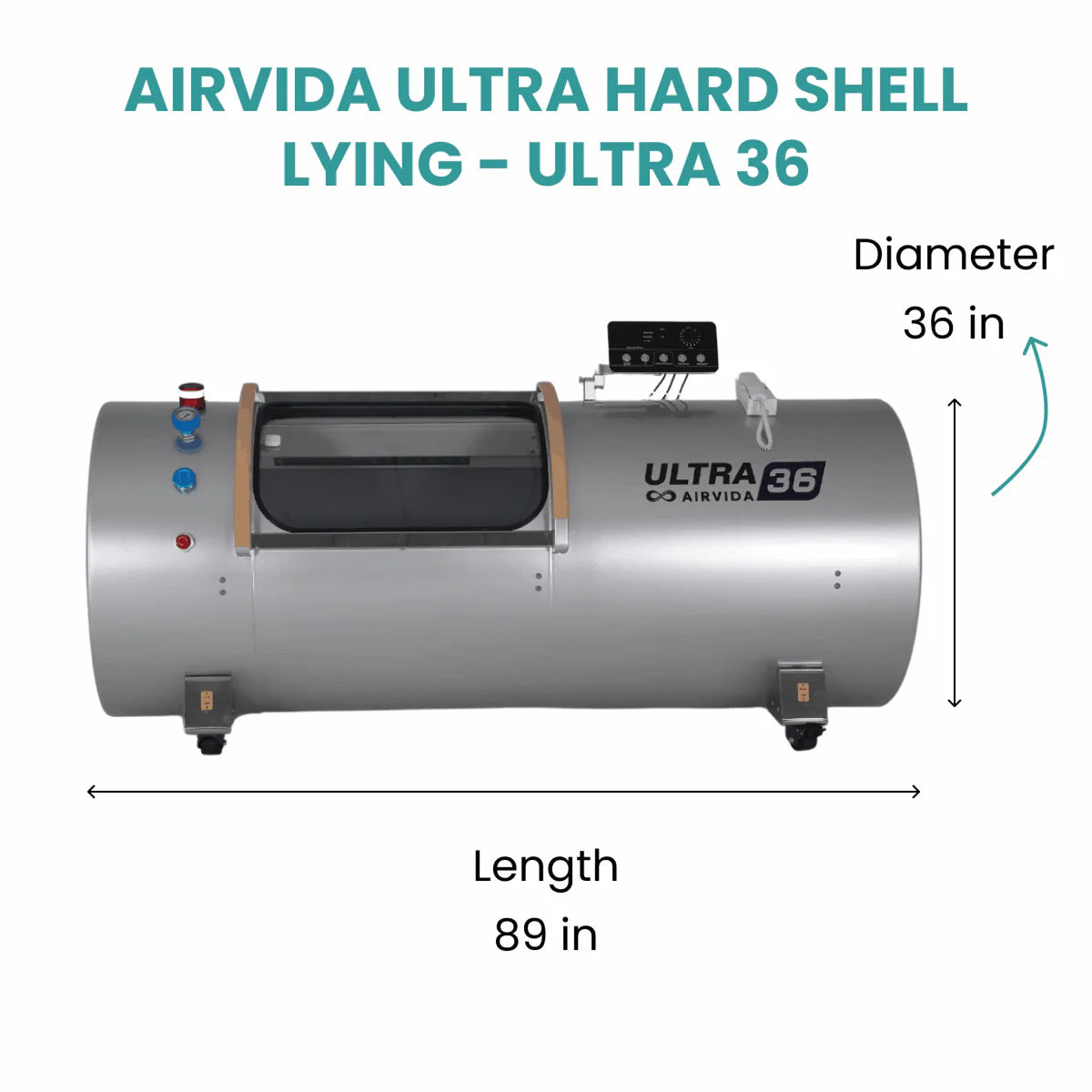 Airvida Ultra Hard Shell Lying Hyperbaric Chamber 1.3-2.0 ATA World Class Spas Airvida Hyperbaric Chamber Hard.