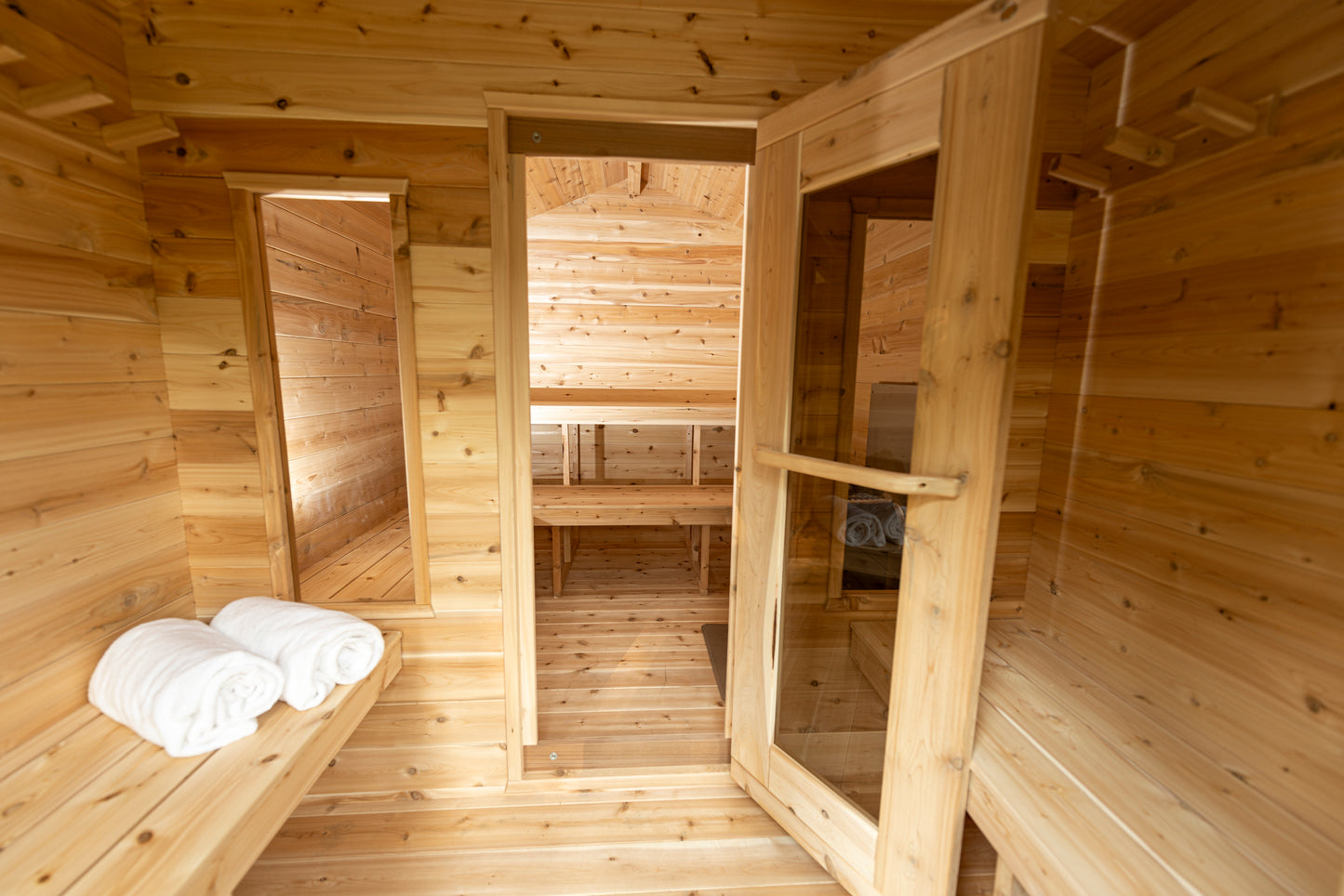 Dundalk Leisurecraft-6 Person Georgian Cabin Sauna with Changeroom