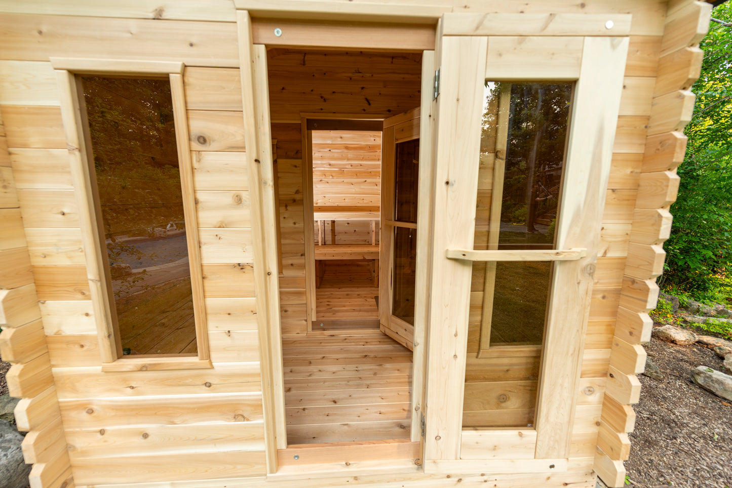 Dundalk Leisurecraft-6 Person Georgian Cabin Sauna with Changeroom