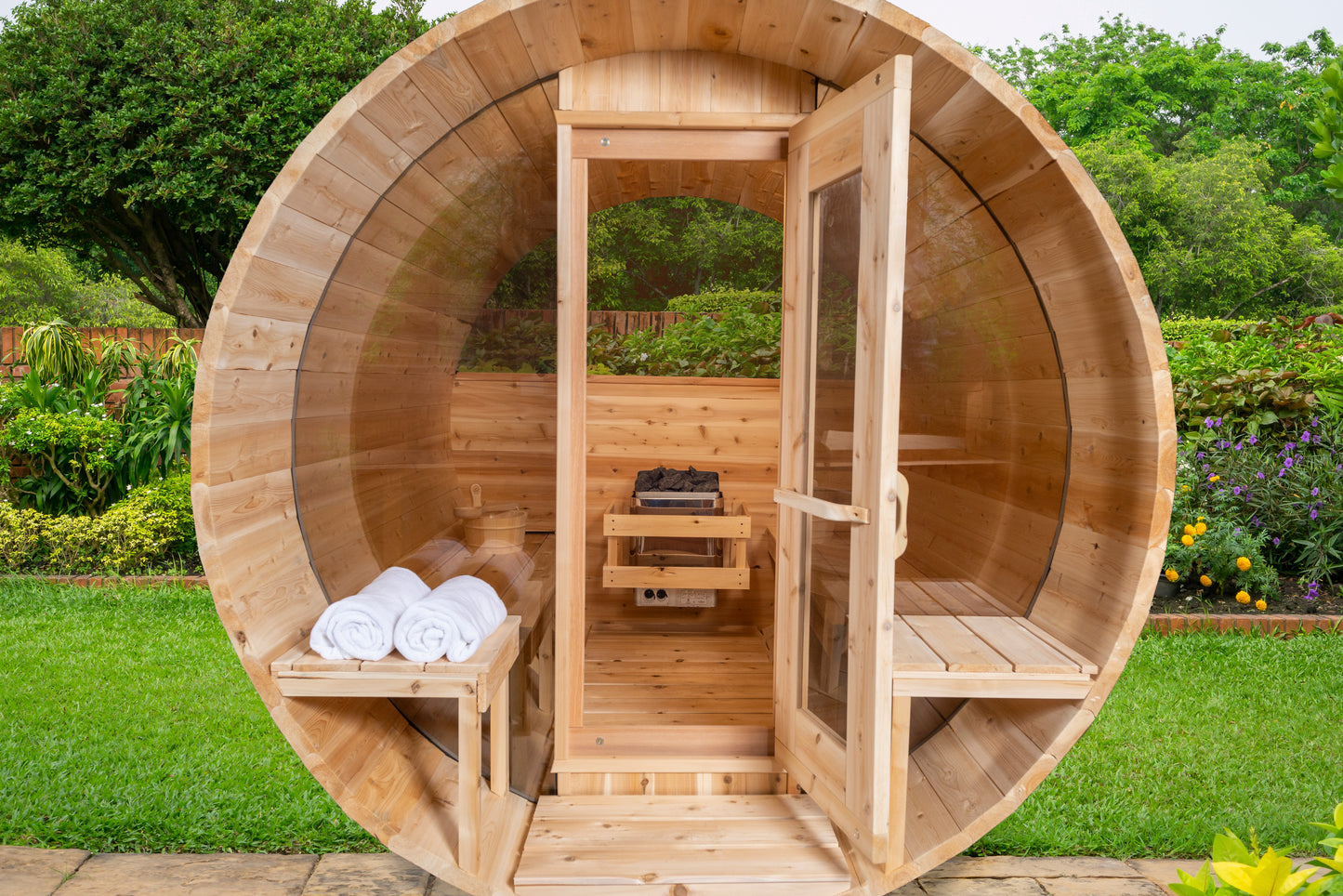 Dundalk Leisurecraft- 4 Person Serenity MP Barrel Sauna