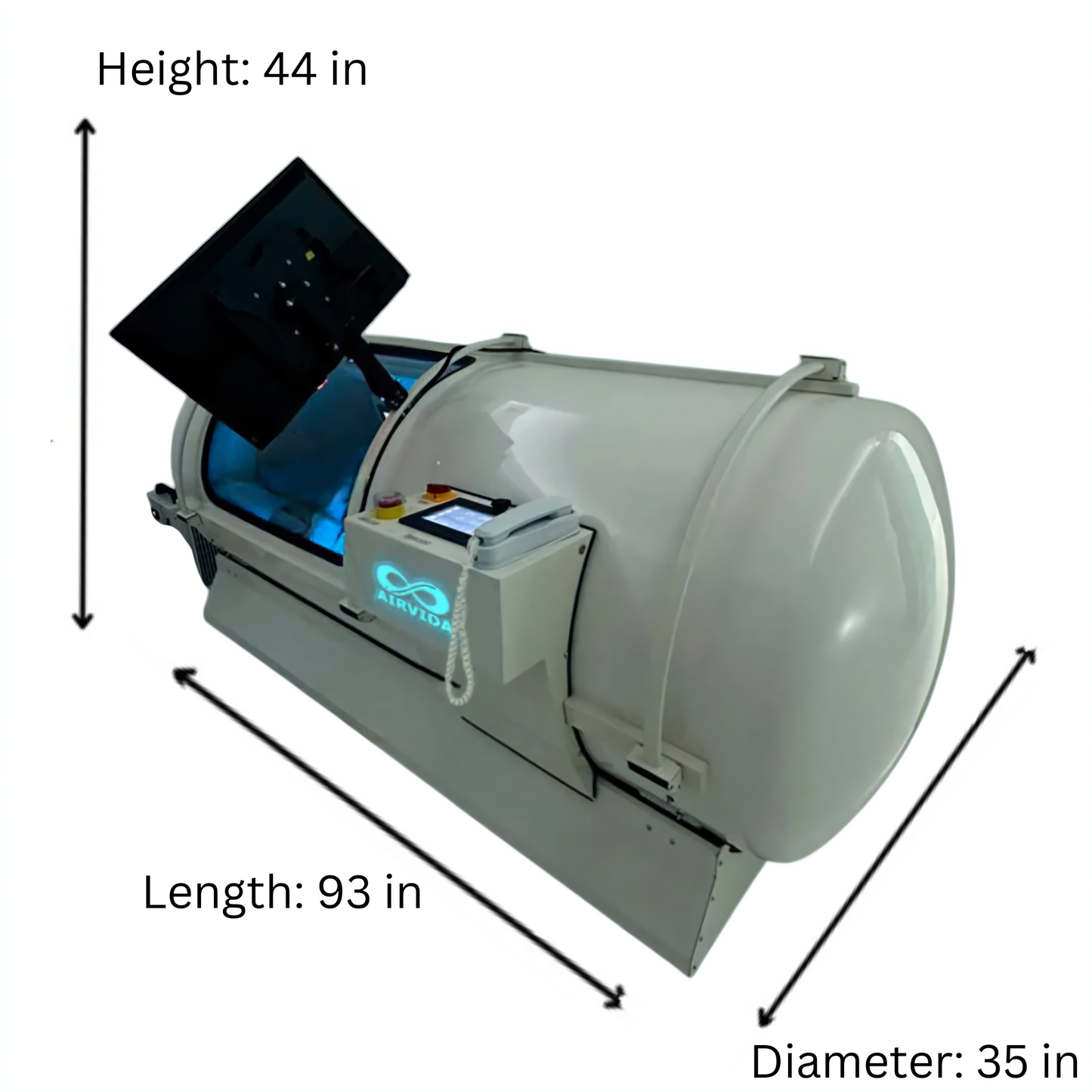 Airvida Alpha 90 Hard Shell Hyperbaric Oxygen Therapy Chamber