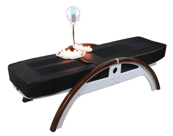Full Body Jade Therapy Massage Bed Spinal Traction Table 11 Rollers 2 Tappers, Adjustable Height, Bluetooth