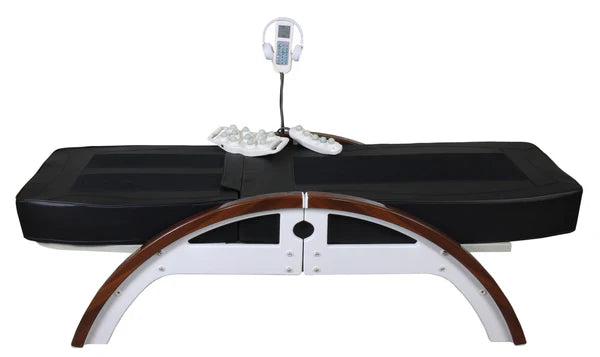 Full Body Jade Therapy Massage Bed Spinal Traction Table 11 Rollers 2 Tappers, Adjustable Height, Bluetooth