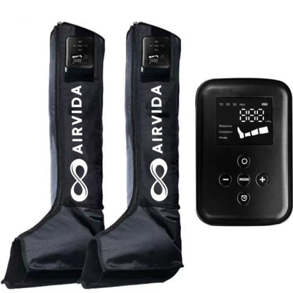 Airvida Cordless Leg Compression Boots with LCD Screen – Circulation, Muscle Recovery & Pain Relief