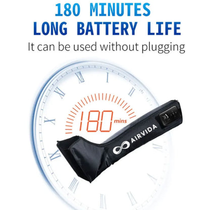 Airvida Cordless Leg Compression Boots with LCD Screen – Circulation, Muscle Recovery & Pain Relief